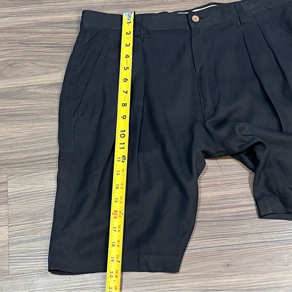 Tommy Bahama Relax 100% Black Silk Casual Shorts Men Size 33 - Picture 16 of 16